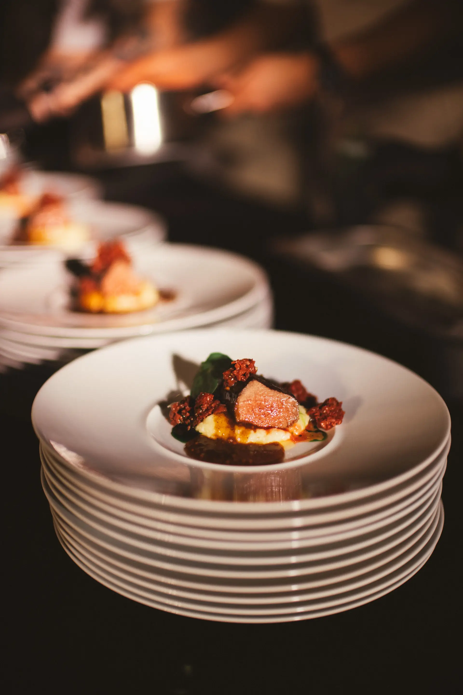 Gourmet jed pripravljena v Lorqavellunessa restavraciji